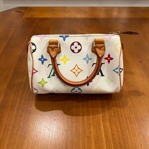 Louis Vuitton Monogram Multicolor Mini Sac HL Speedy White